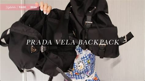 prada vela backpack real vs fake|are prada bags genuine.